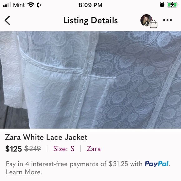 ZARA • White Lace Jacket - Picture 12 of 14